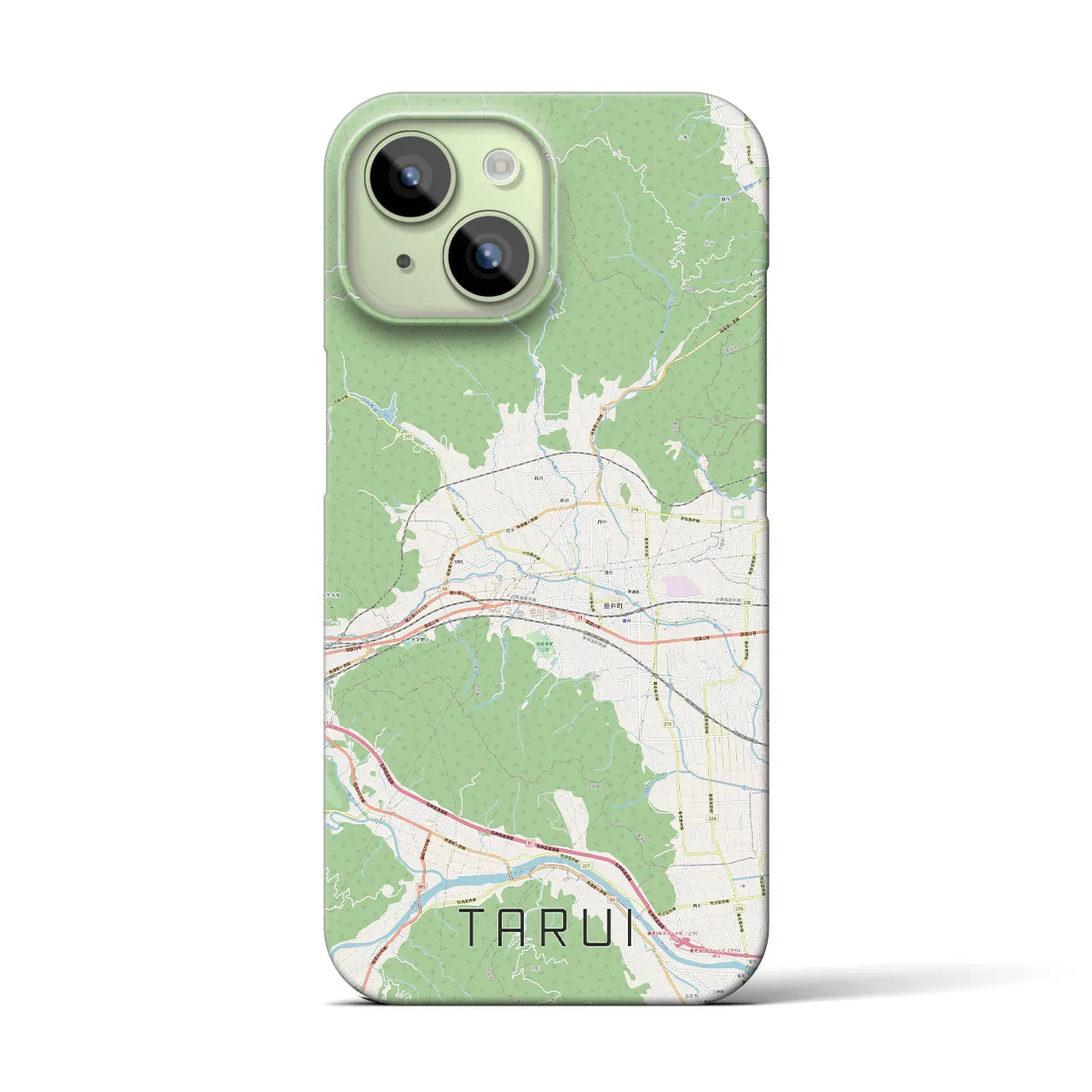 【垂井(岐阜県)】地図柄iPhoneケース(バックカバータイプ)