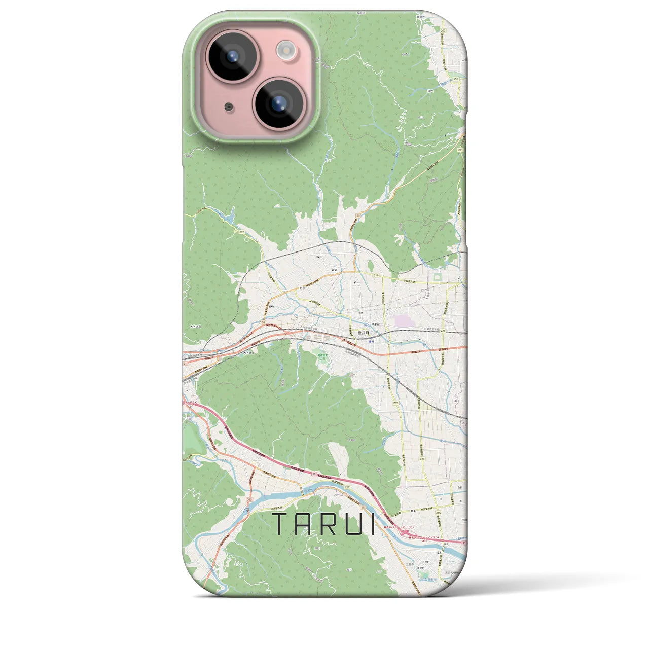 【垂井(岐阜県)】地図柄iPhoneケース(バックカバータイプ)