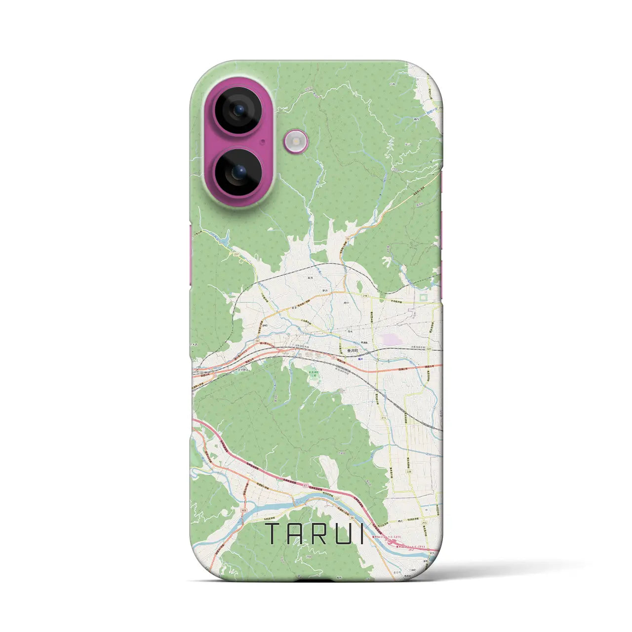 【垂井(岐阜県)】地図柄iPhoneケース(バックカバータイプ)