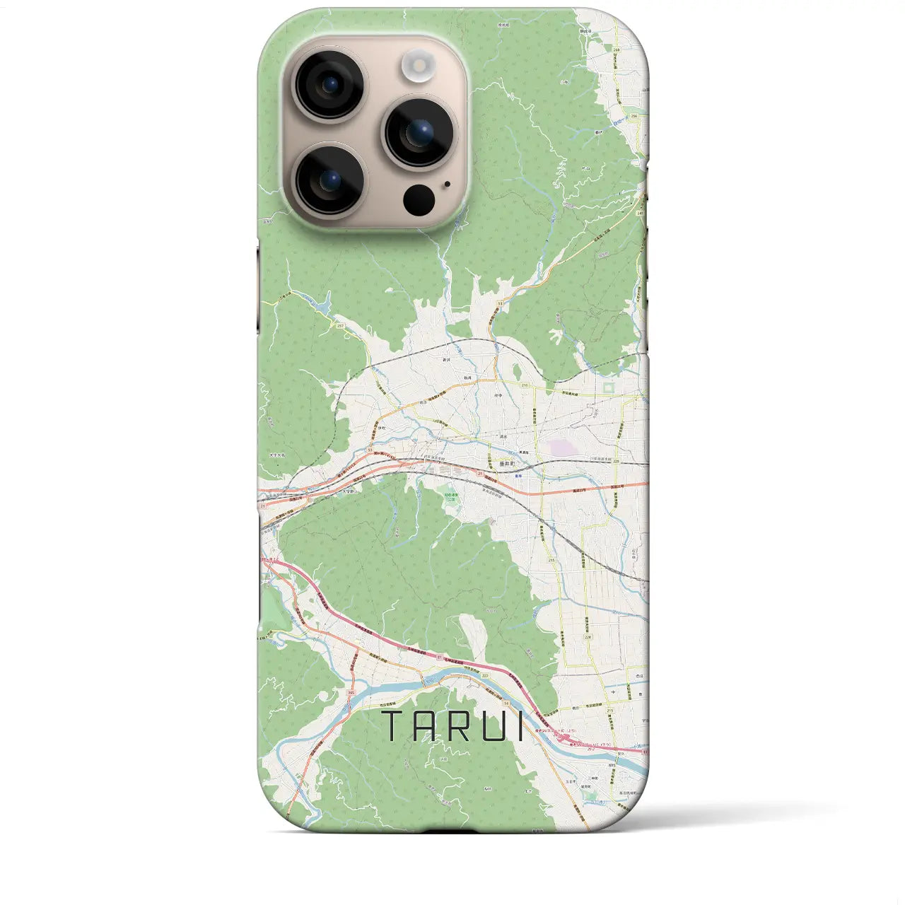 【垂井(岐阜県)】地図柄iPhoneケース(バックカバータイプ)