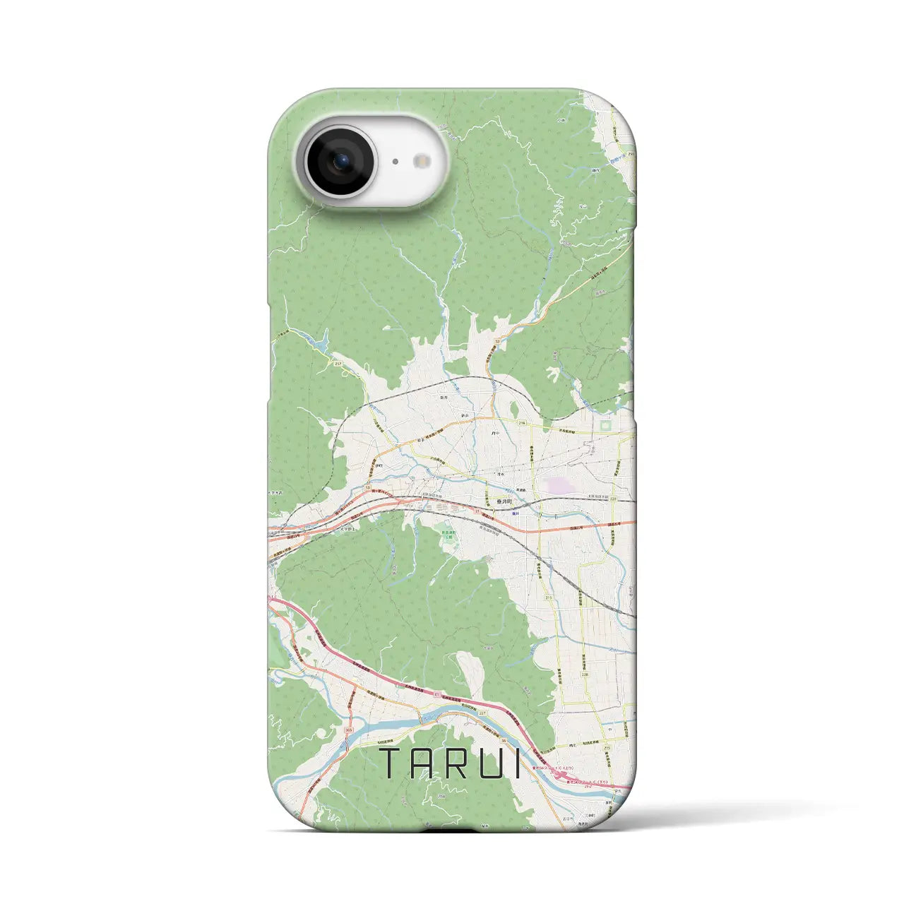 【垂井(岐阜県)】地図柄iPhoneケース(バックカバータイプ)