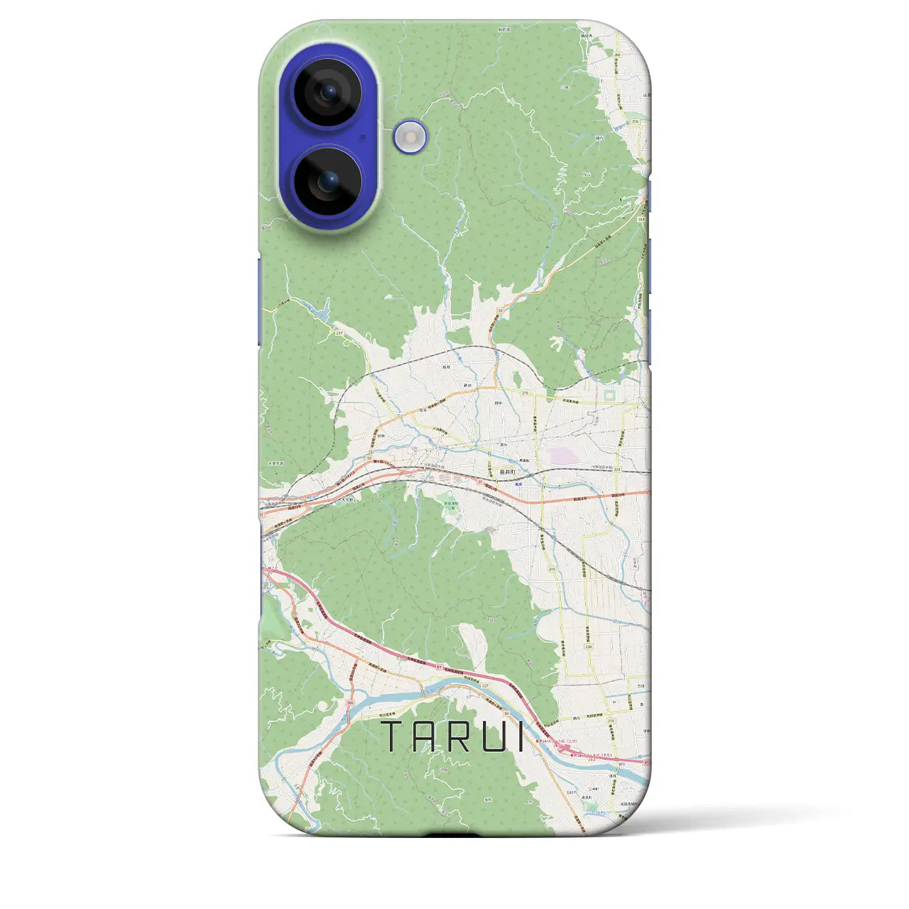【垂井(岐阜県)】地図柄iPhoneケース(バックカバータイプ)ナチュラル・iPhone 16 Pro Max 用