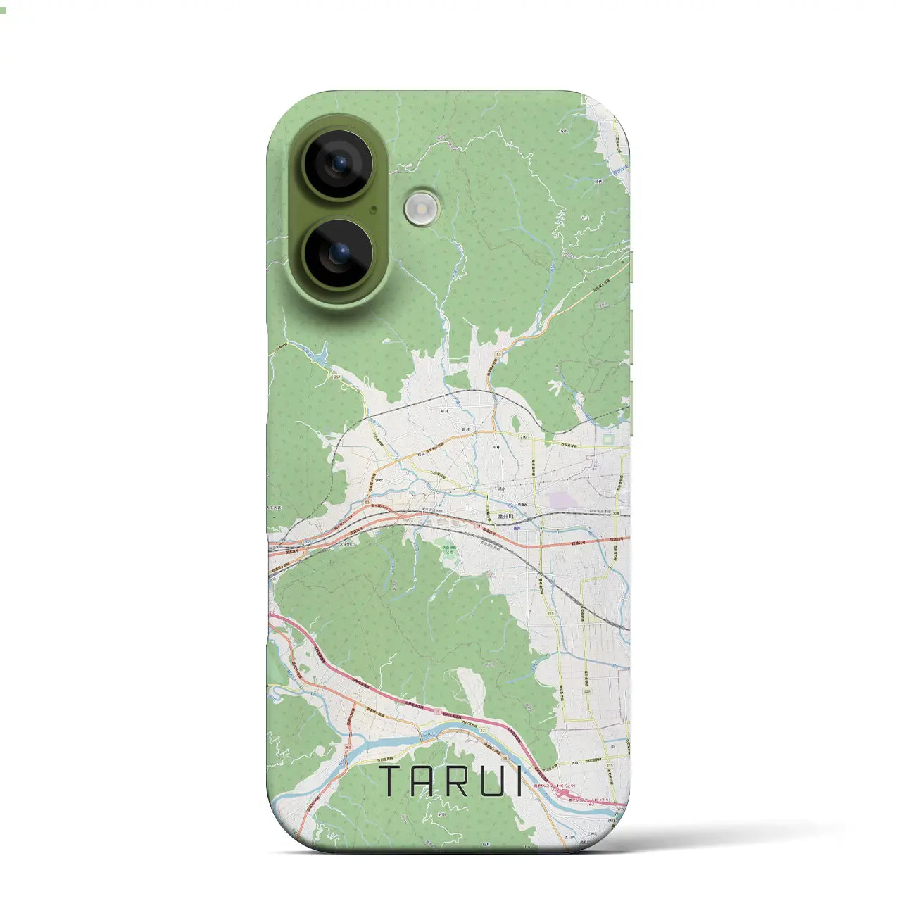 【垂井(岐阜県)】地図柄iPhoneケース(バックカバータイプ)