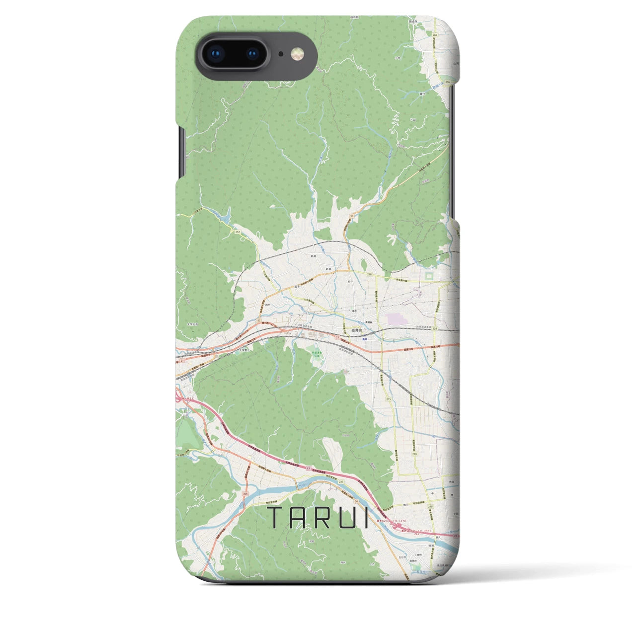 【垂井(岐阜県)】地図柄iPhoneケース(バックカバータイプ)