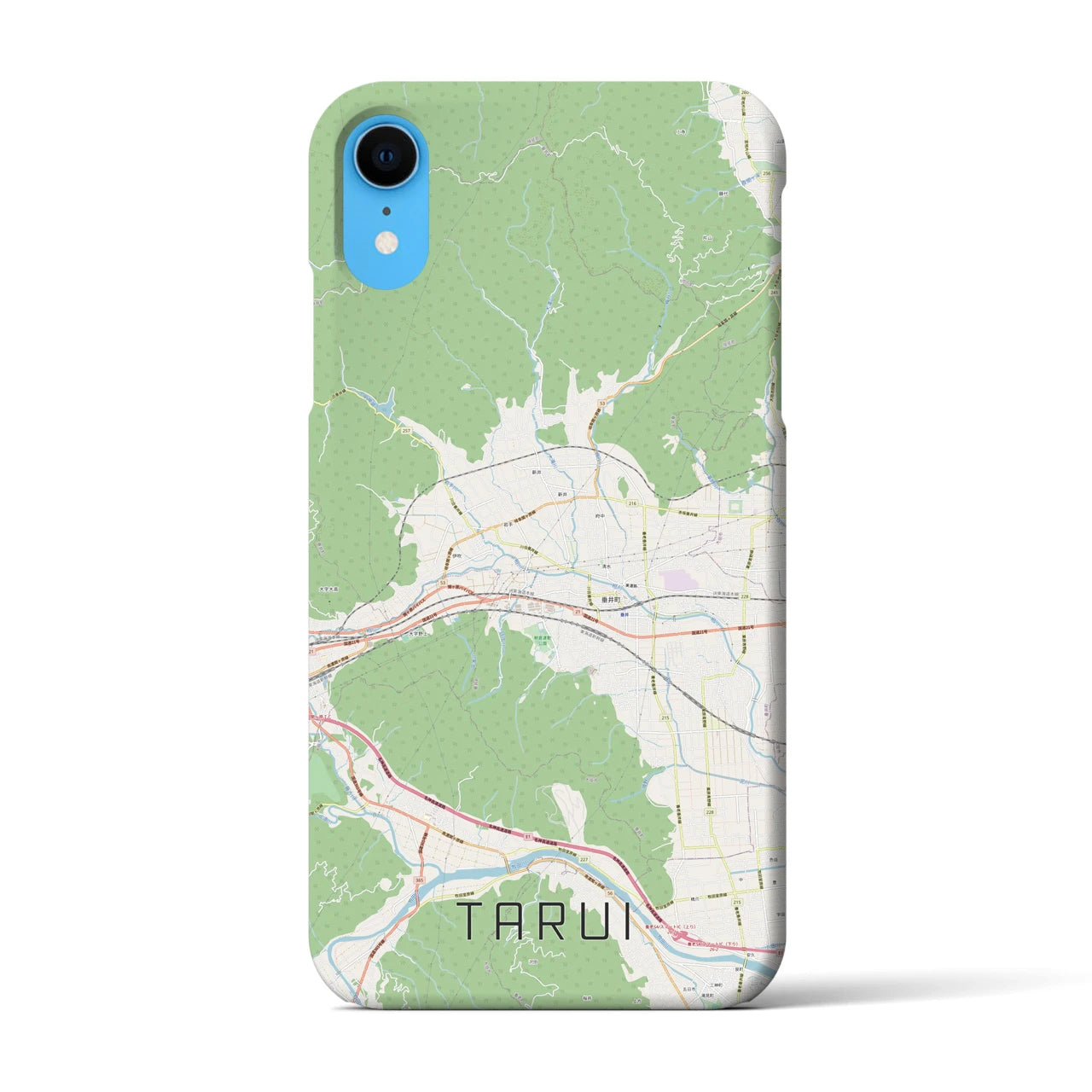 【垂井(岐阜県)】地図柄iPhoneケース(バックカバータイプ)