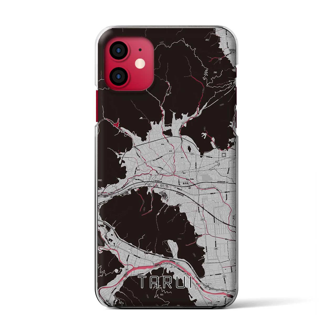 【垂井(岐阜県)】地図柄iPhoneケース(クリアタイプ)