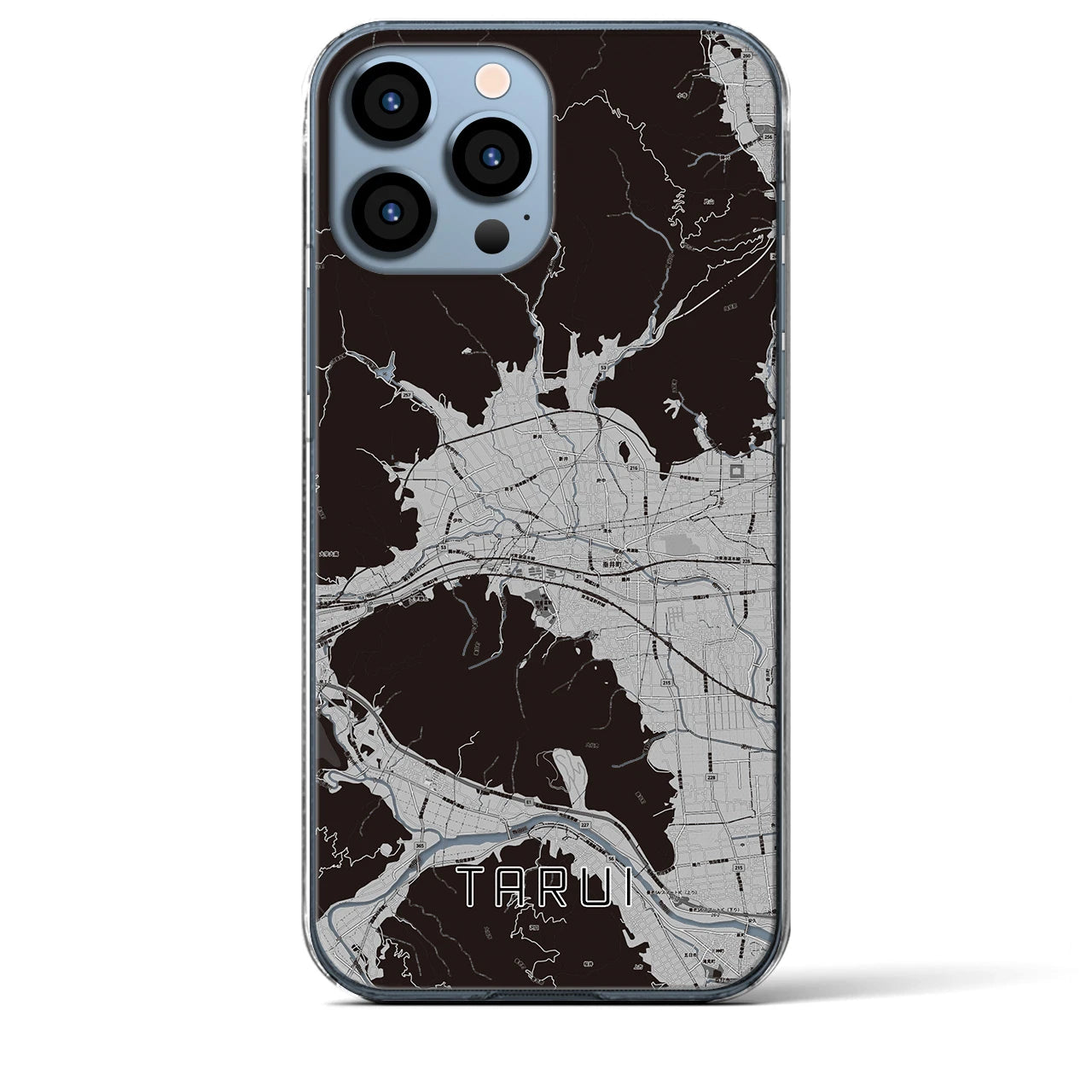 【垂井(岐阜県)】地図柄iPhoneケース(クリアタイプ)