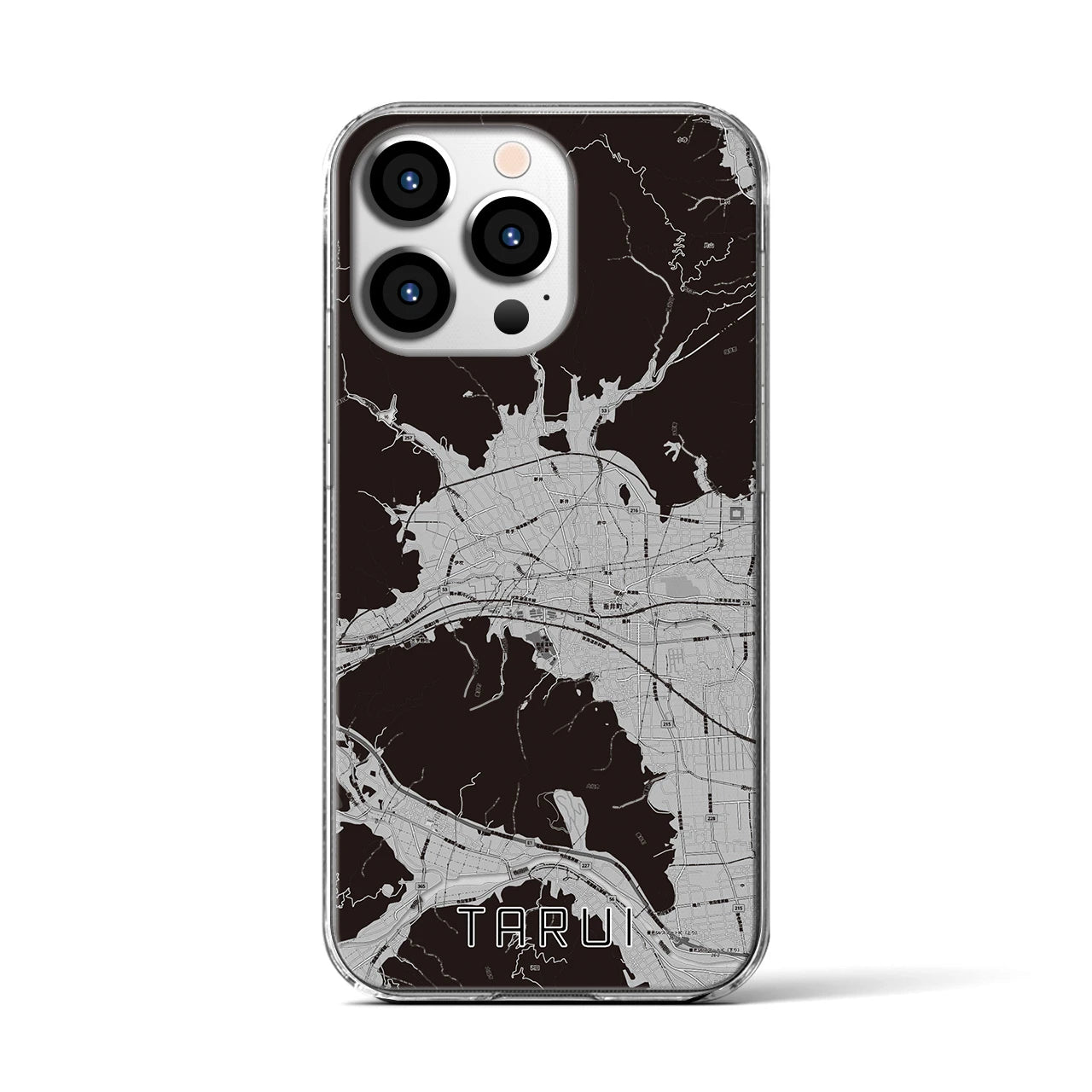 【垂井(岐阜県)】地図柄iPhoneケース(クリアタイプ)