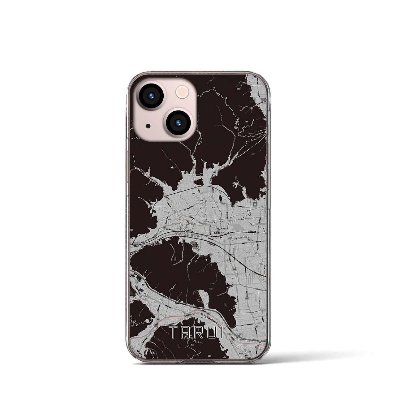 【垂井(岐阜県)】地図柄iPhoneケース(クリアタイプ)