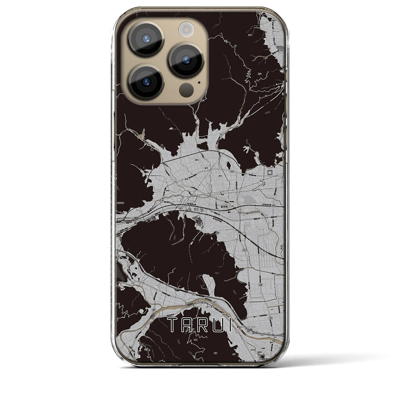 【垂井(岐阜県)】地図柄iPhoneケース(クリアタイプ)