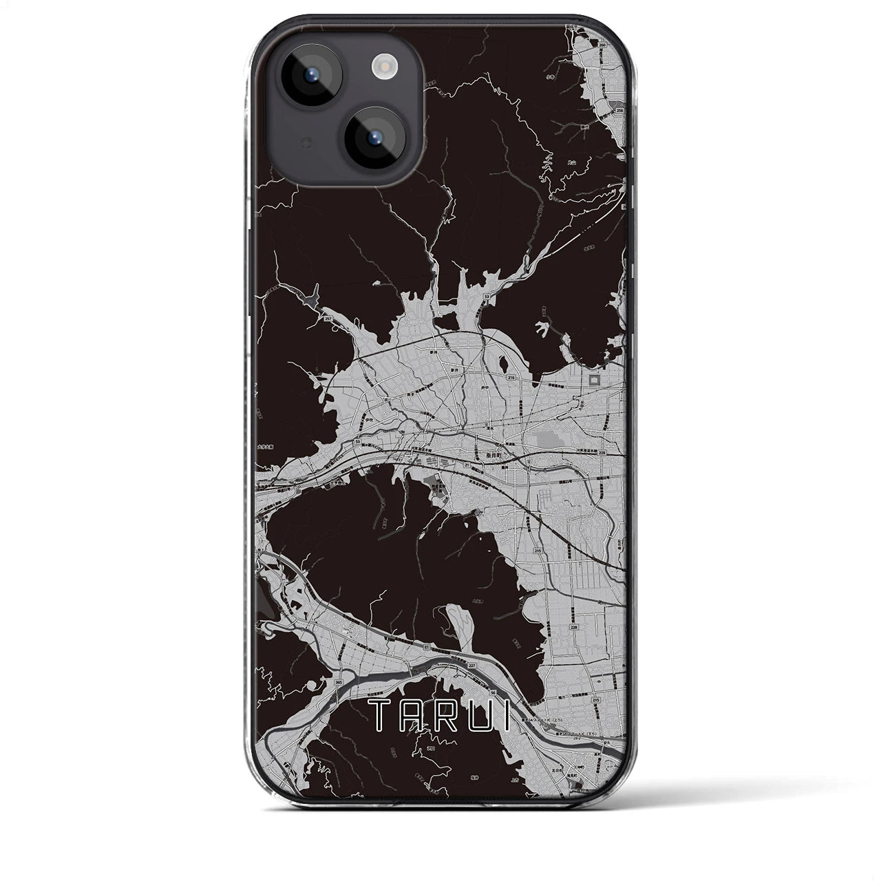 【垂井(岐阜県)】地図柄iPhoneケース(クリアタイプ)