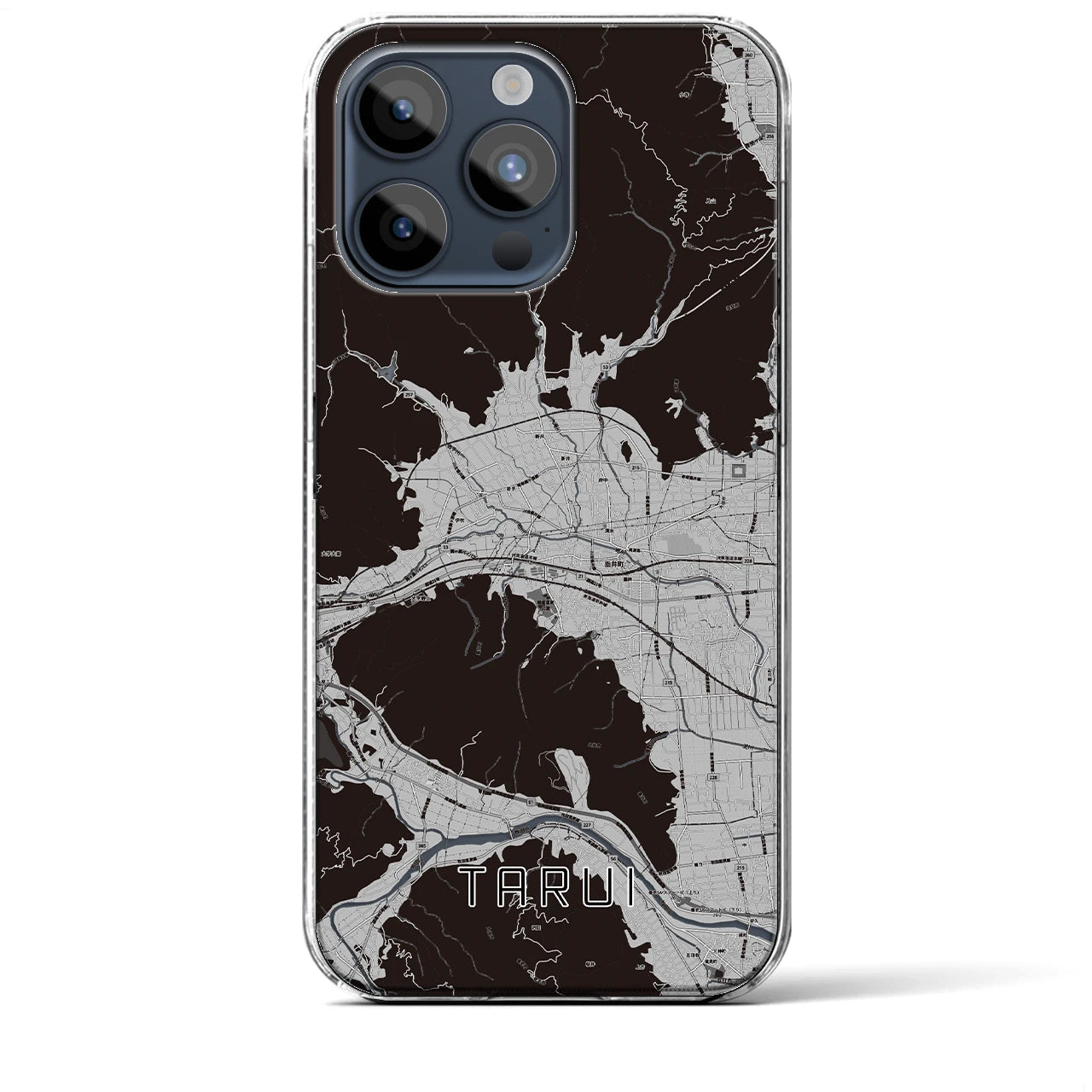 【垂井(岐阜県)】地図柄iPhoneケース(クリアタイプ)