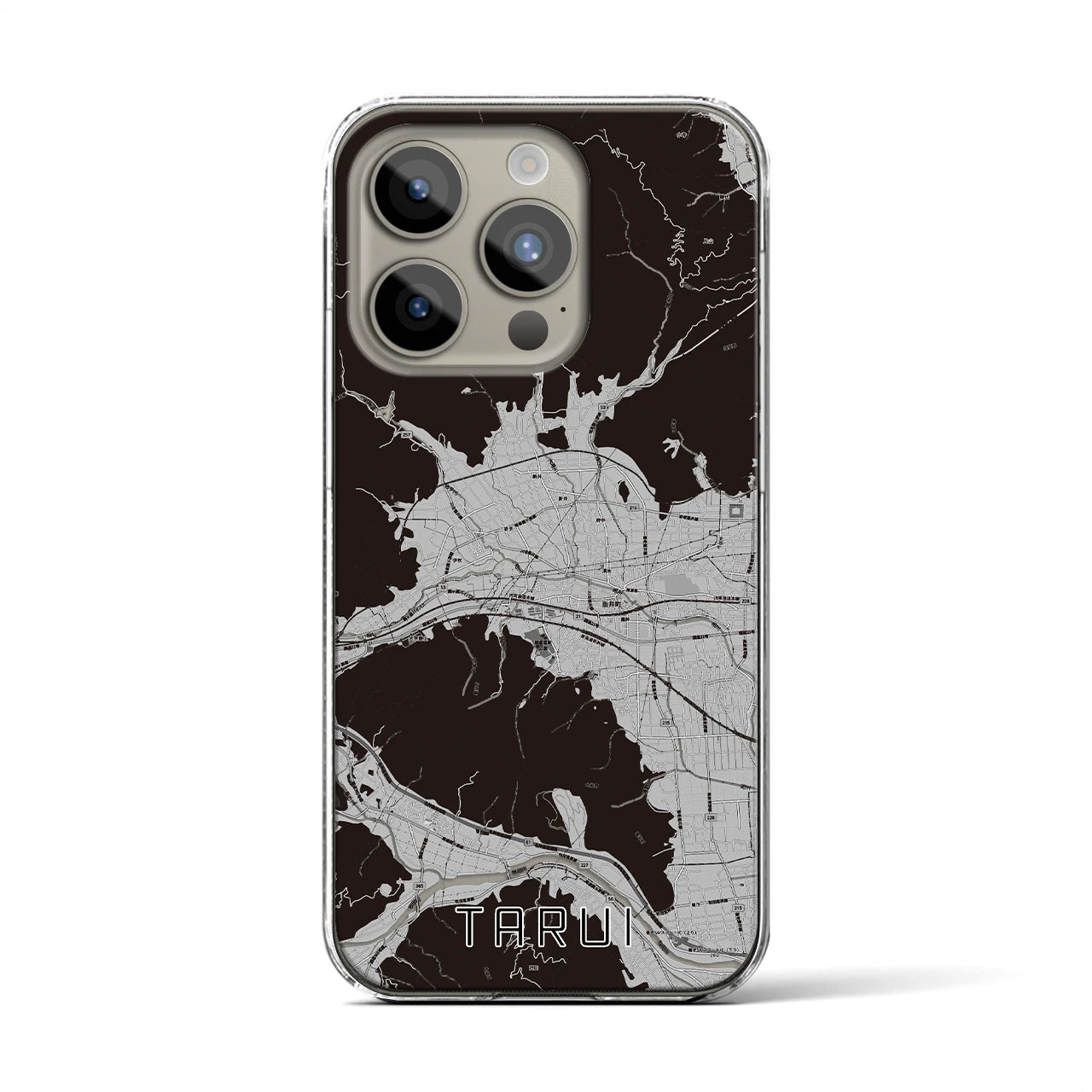 【垂井(岐阜県)】地図柄iPhoneケース(クリアタイプ)