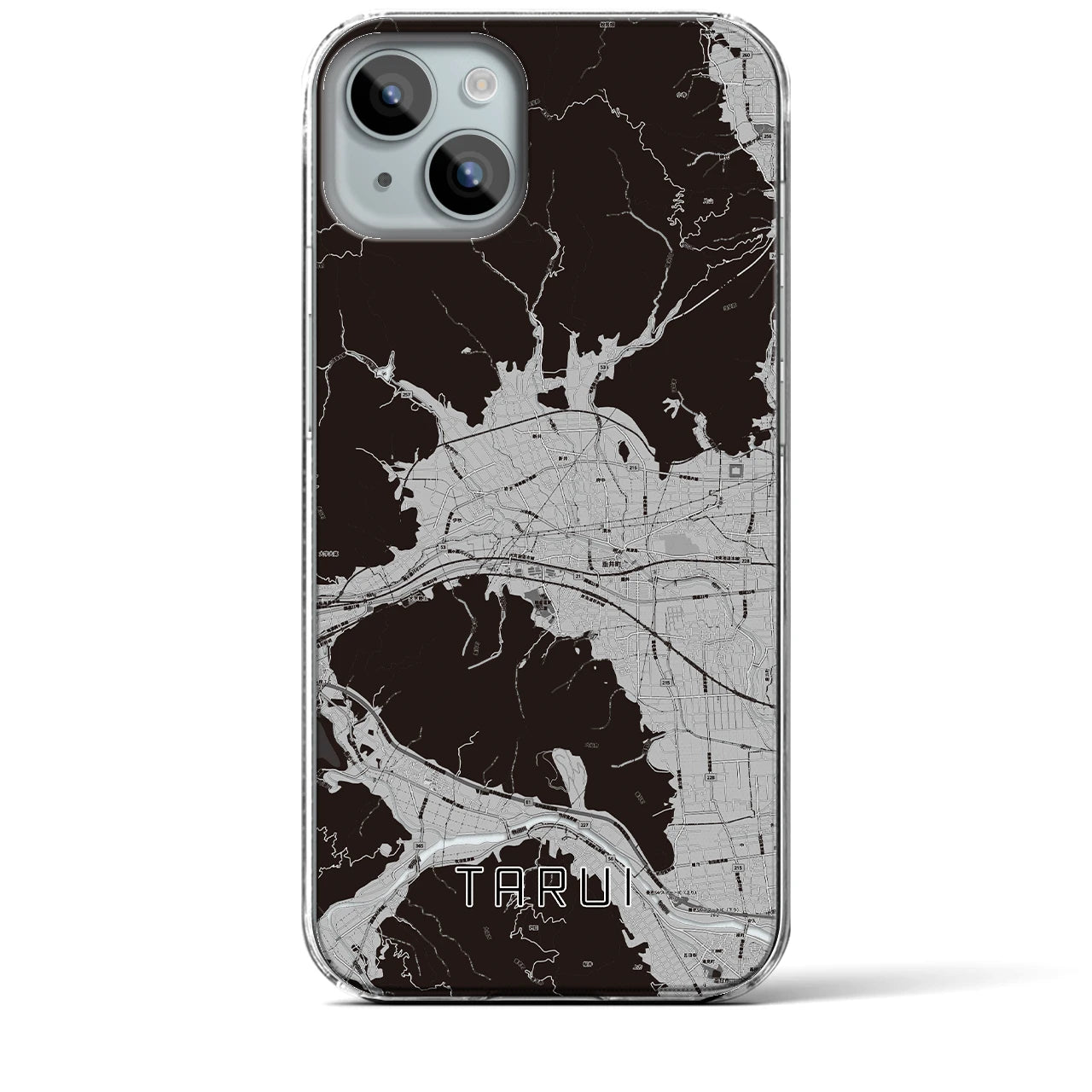 【垂井(岐阜県)】地図柄iPhoneケース(クリアタイプ)