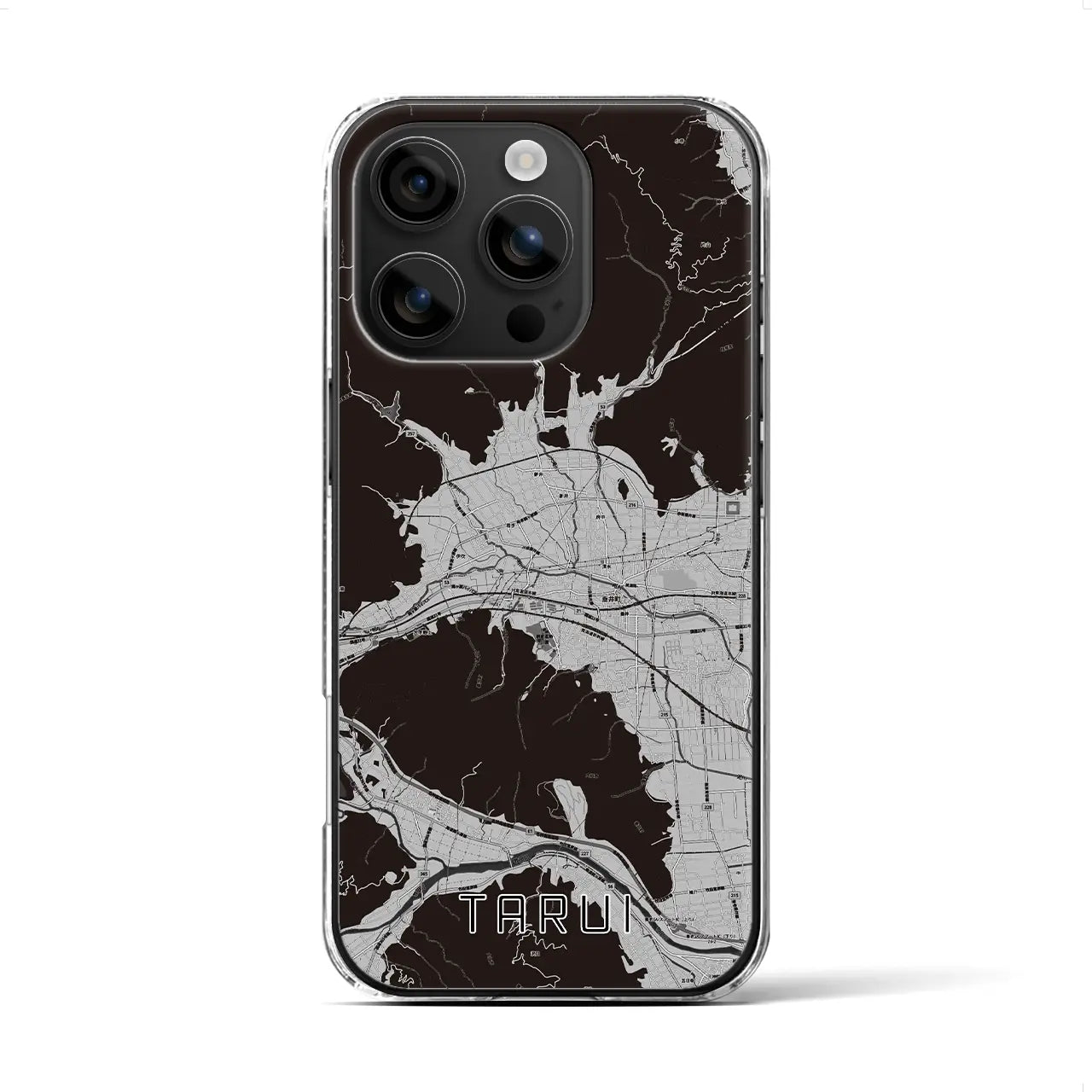 【垂井(岐阜県)】地図柄iPhoneケース(クリアタイプ)