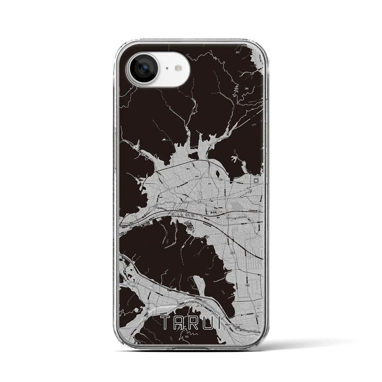 【垂井(岐阜県)】地図柄iPhoneケース(クリアタイプ)