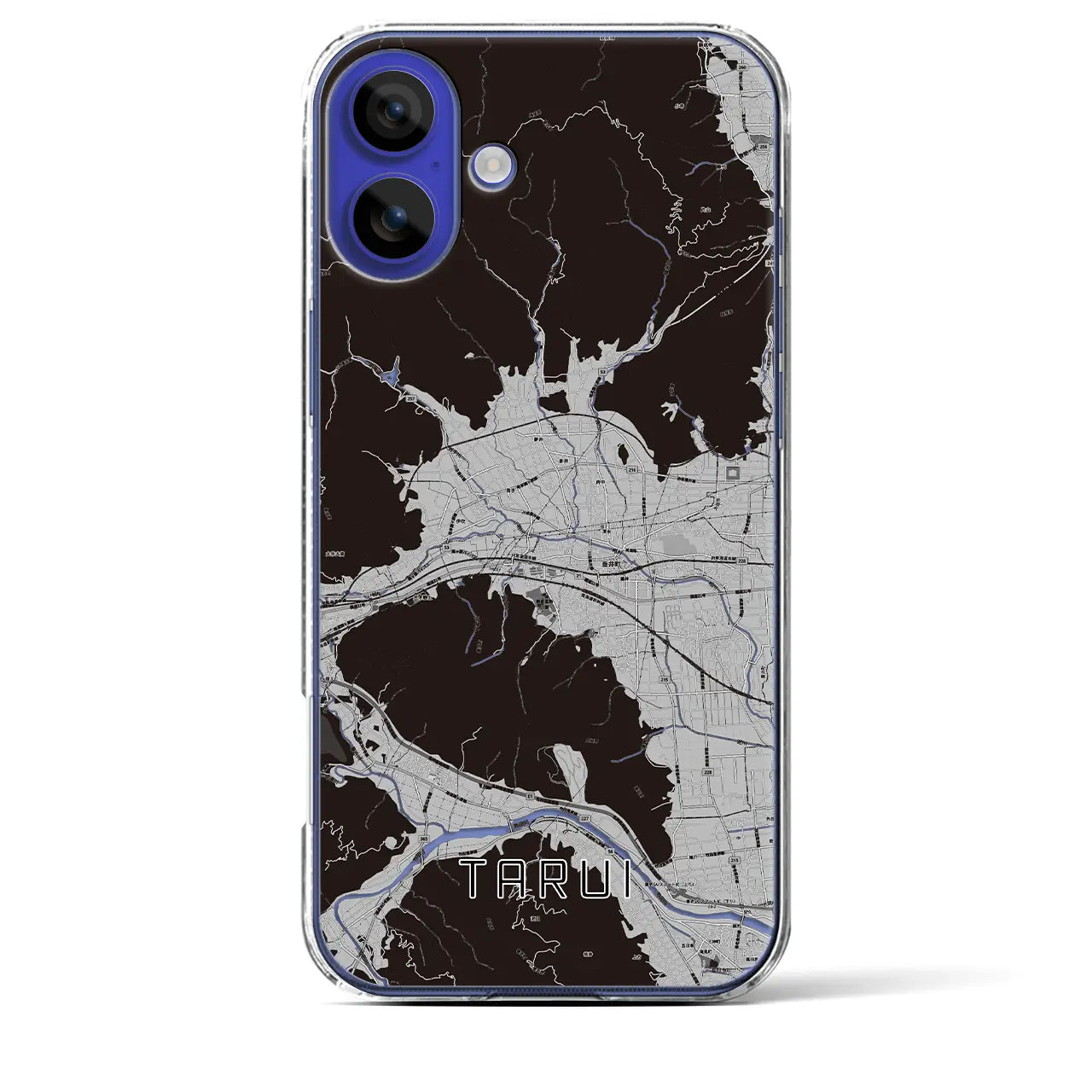 【垂井(岐阜県)】地図柄iPhoneケース(クリアタイプ)