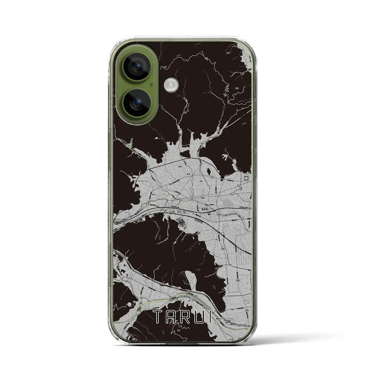 【垂井(岐阜県)】地図柄iPhoneケース(クリアタイプ)