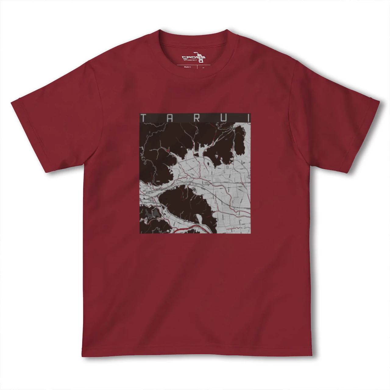 【垂井(岐阜県)】地図柄ヘビーウェイトTシャツ