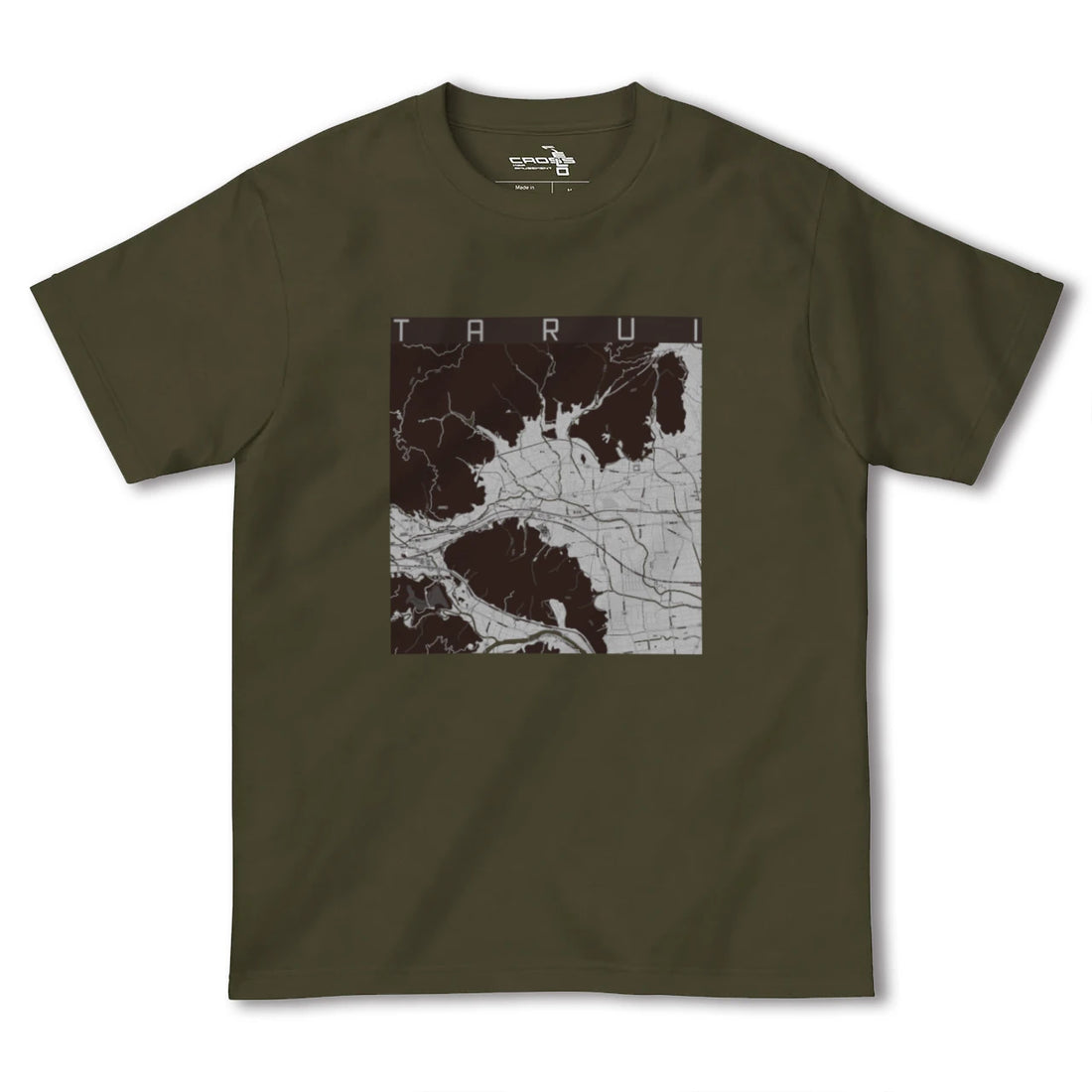 【垂井(岐阜県)】地図柄ヘビーウェイトTシャツ