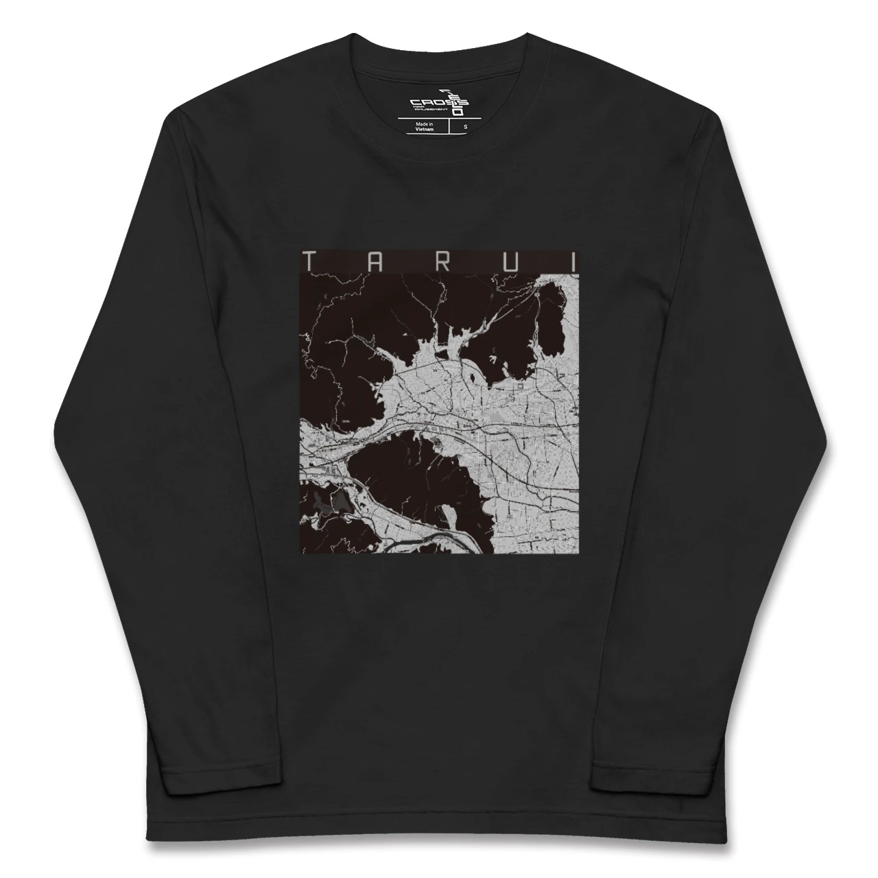 【垂井(岐阜県)】地図柄ロングスリーブTシャツ