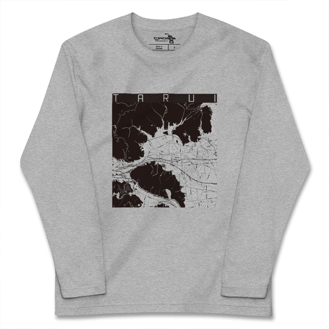 【垂井(岐阜県)】地図柄ロングスリーブTシャツ