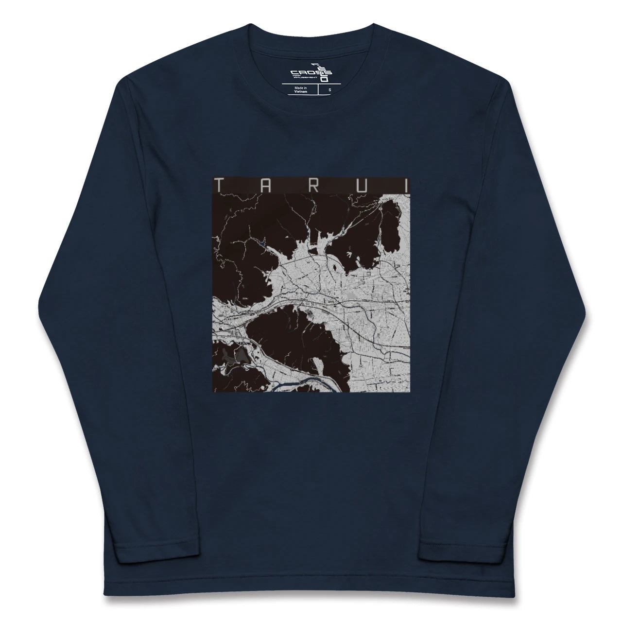 【垂井(岐阜県)】地図柄ロングスリーブTシャツ