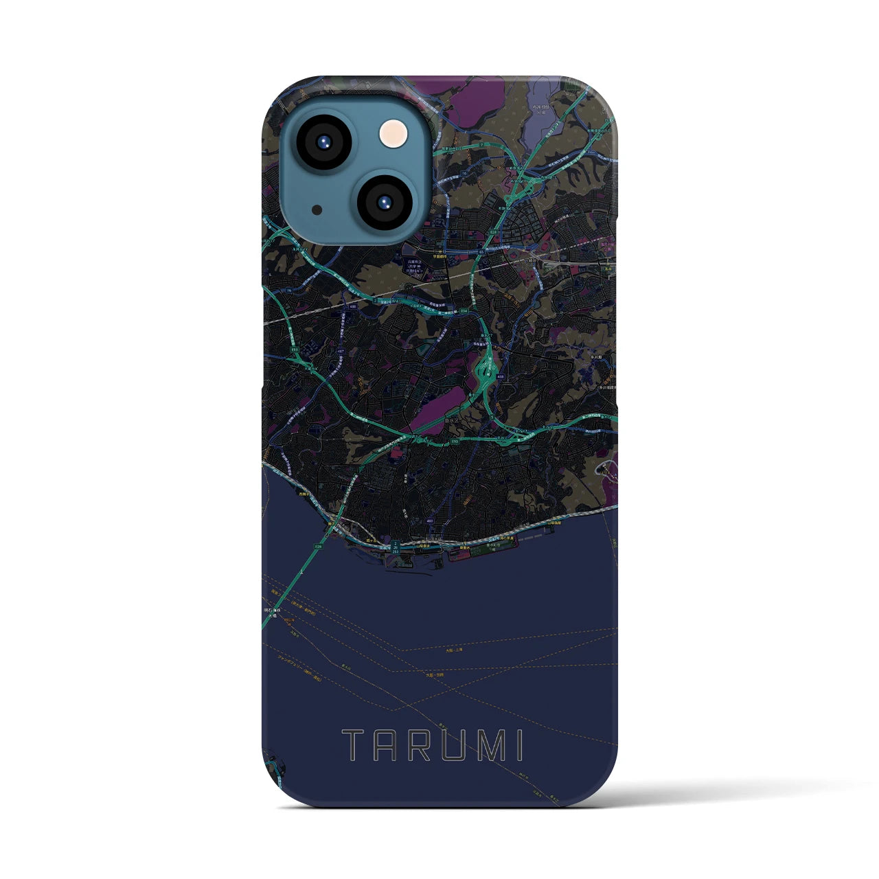 【垂水(兵庫県)】地図柄iPhoneケース(バックカバータイプ)