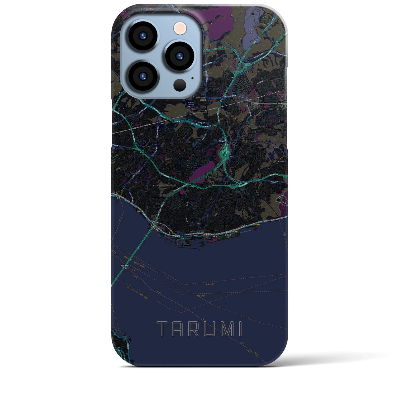 【垂水(兵庫県)】地図柄iPhoneケース(バックカバータイプ)