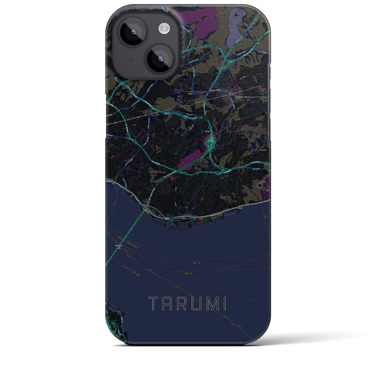 【垂水(兵庫県)】地図柄iPhoneケース(バックカバータイプ)