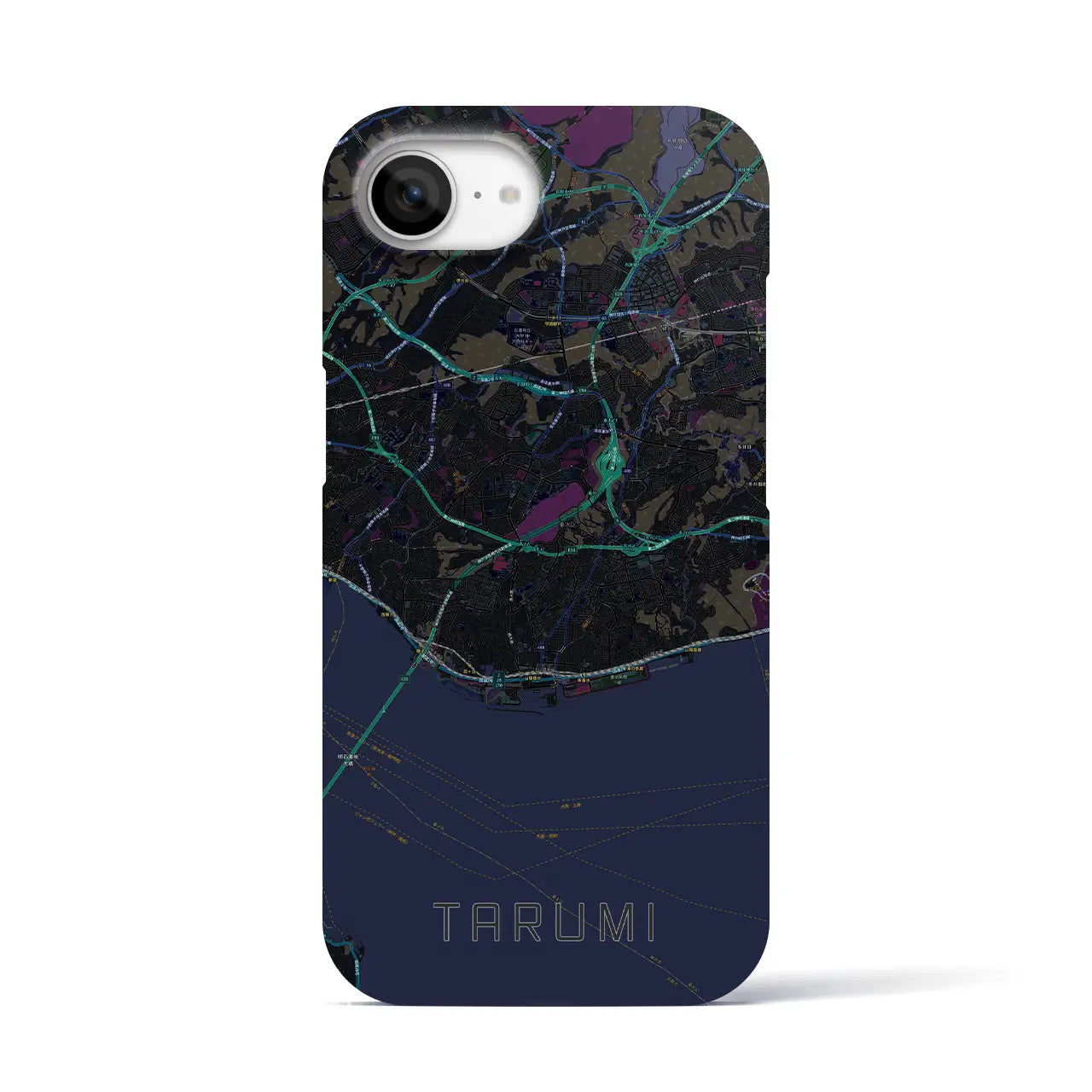 【垂水(兵庫県)】地図柄iPhoneケース(バックカバータイプ)