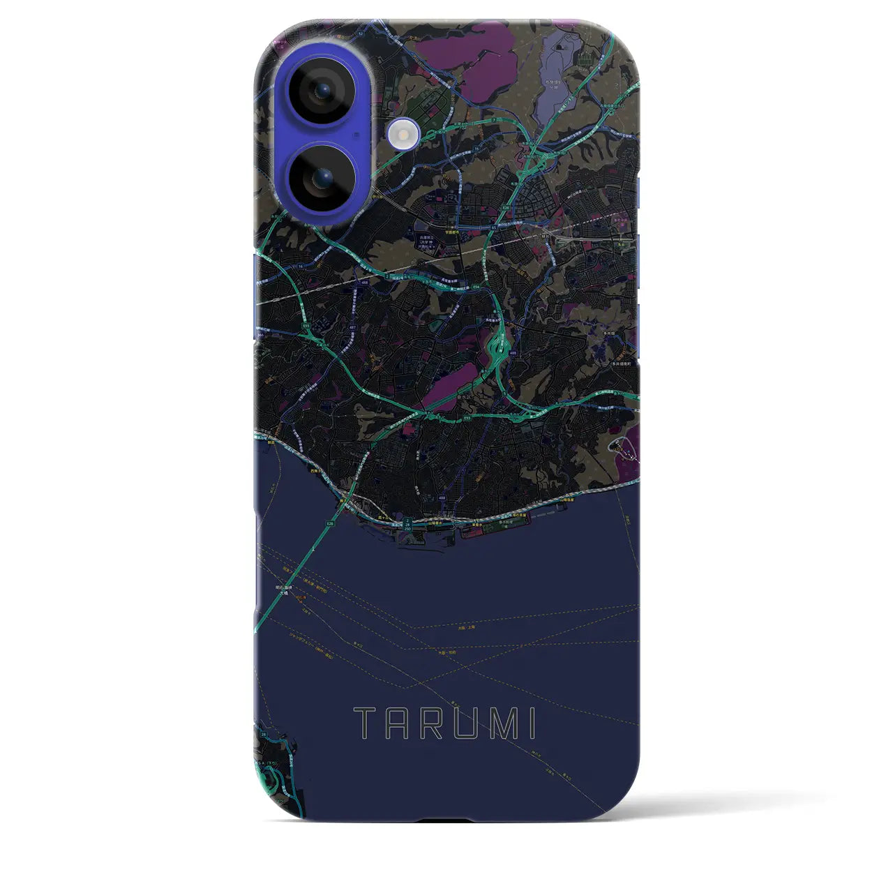 【垂水(兵庫県)】地図柄iPhoneケース(バックカバータイプ)