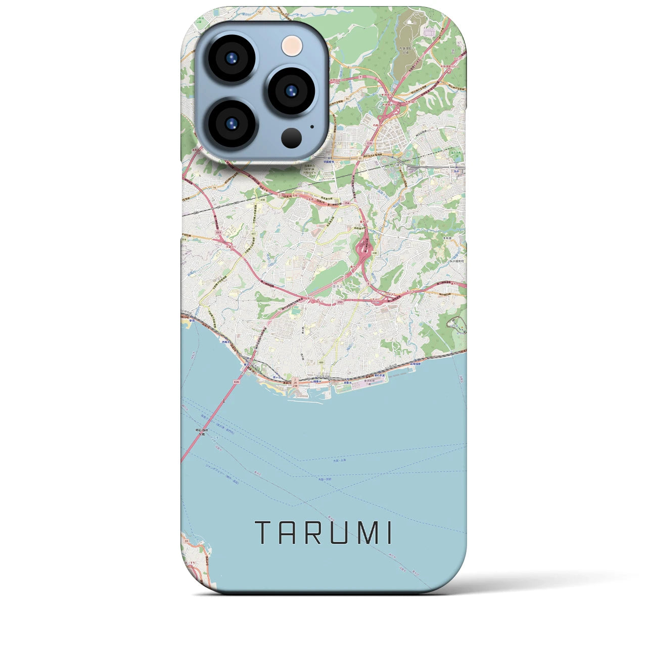 【垂水(兵庫県)】地図柄iPhoneケース(バックカバータイプ)