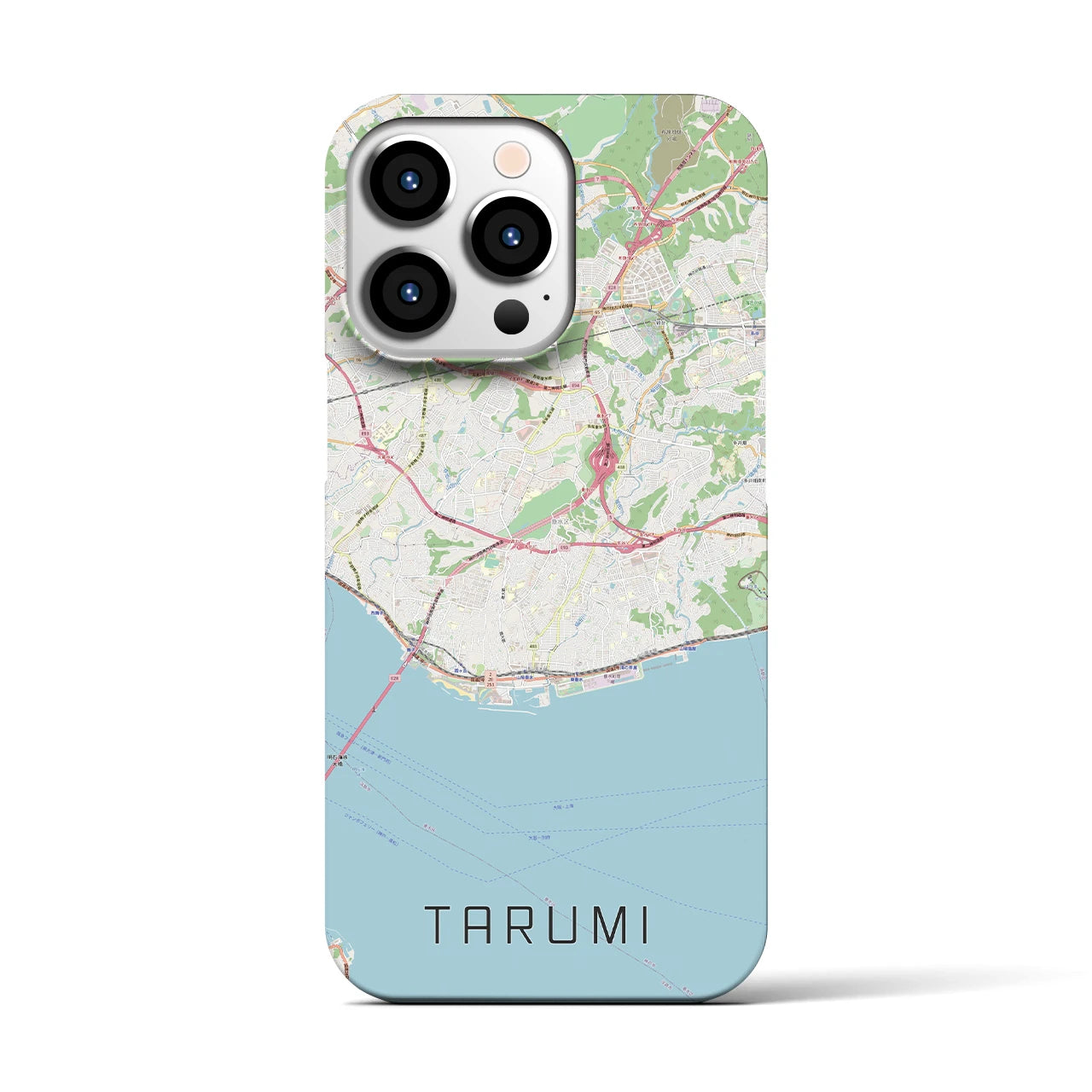 【垂水(兵庫県)】地図柄iPhoneケース(バックカバータイプ)