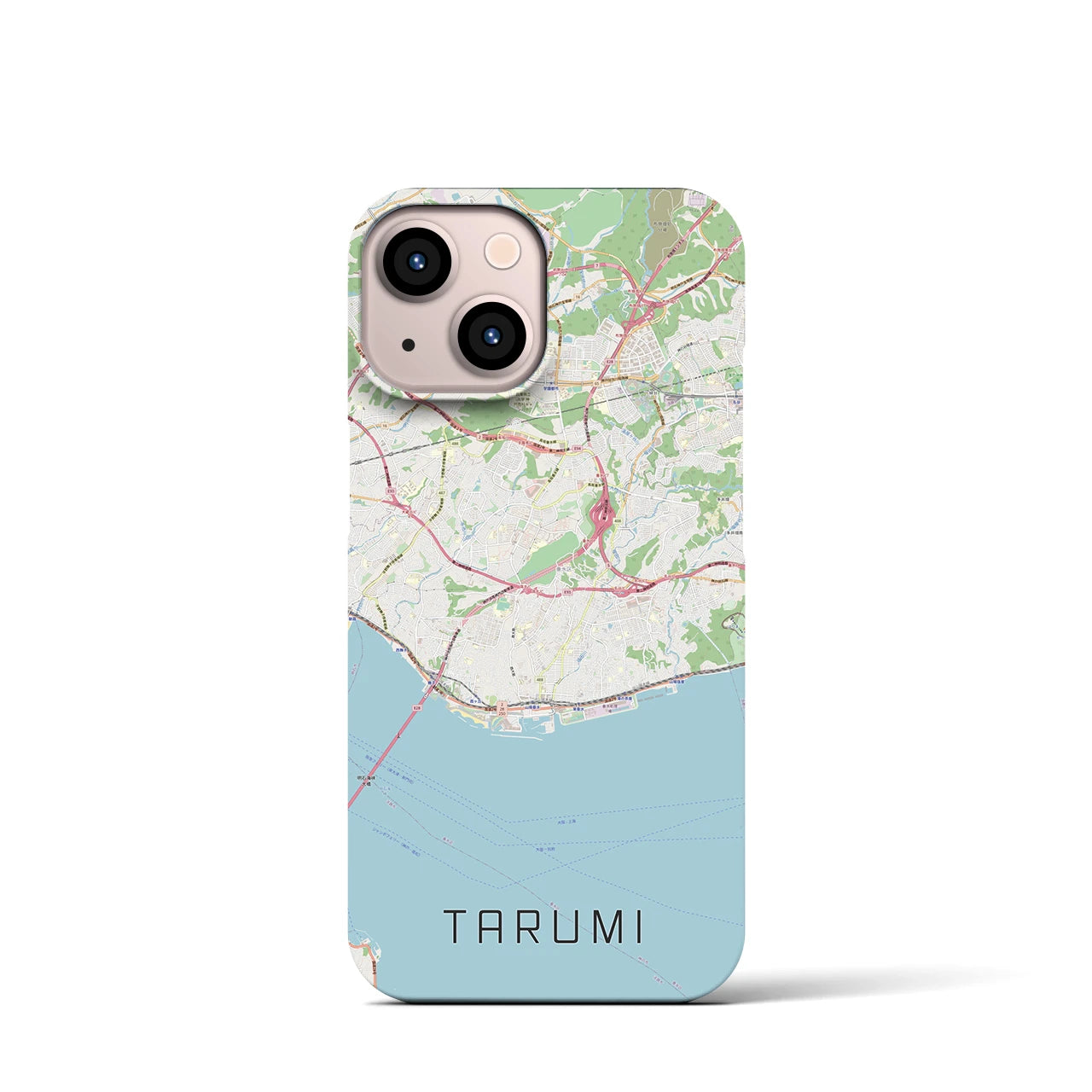 【垂水(兵庫県)】地図柄iPhoneケース(バックカバータイプ)