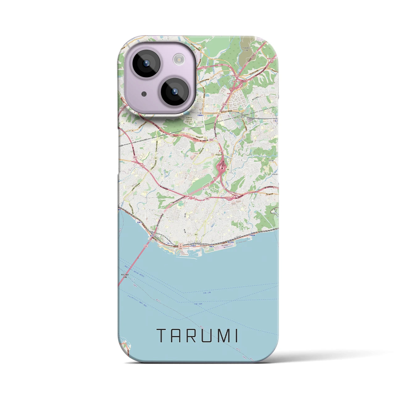 【垂水(兵庫県)】地図柄iPhoneケース(バックカバータイプ)