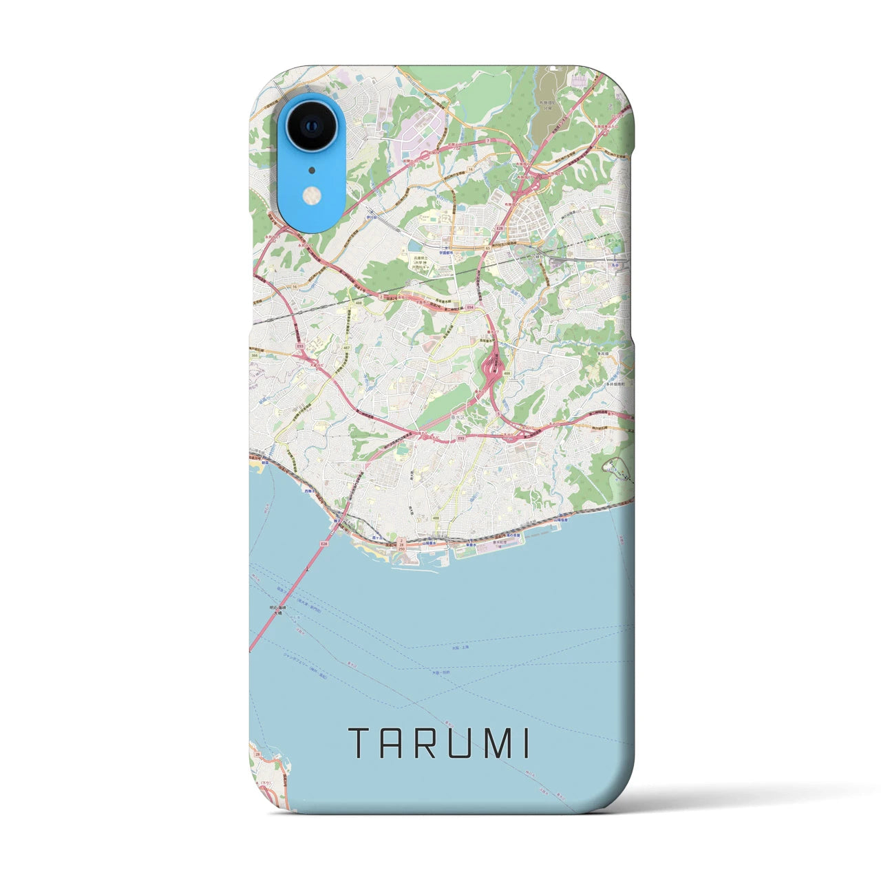 【垂水(兵庫県)】地図柄iPhoneケース(バックカバータイプ)