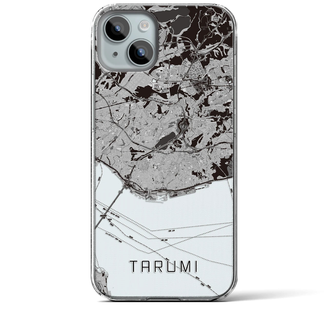 【垂水(兵庫県)】地図柄iPhoneケース(クリアタイプ)