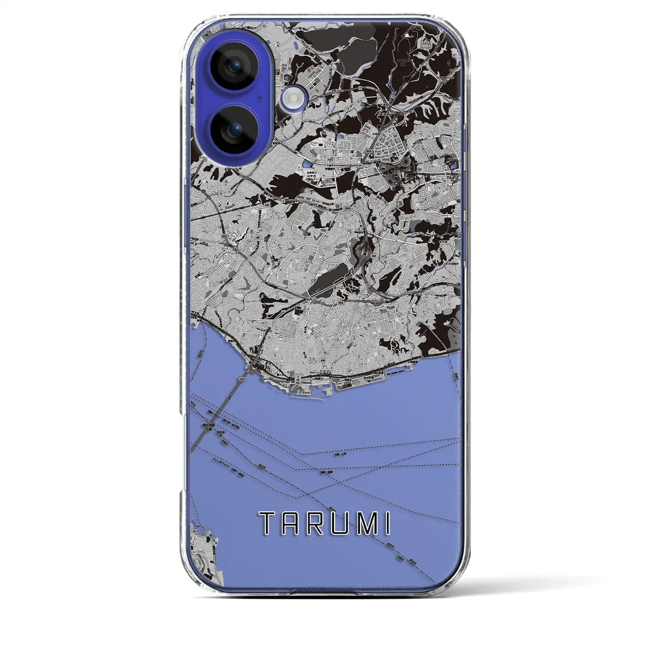 【垂水(兵庫県)】地図柄iPhoneケース(クリアタイプ)