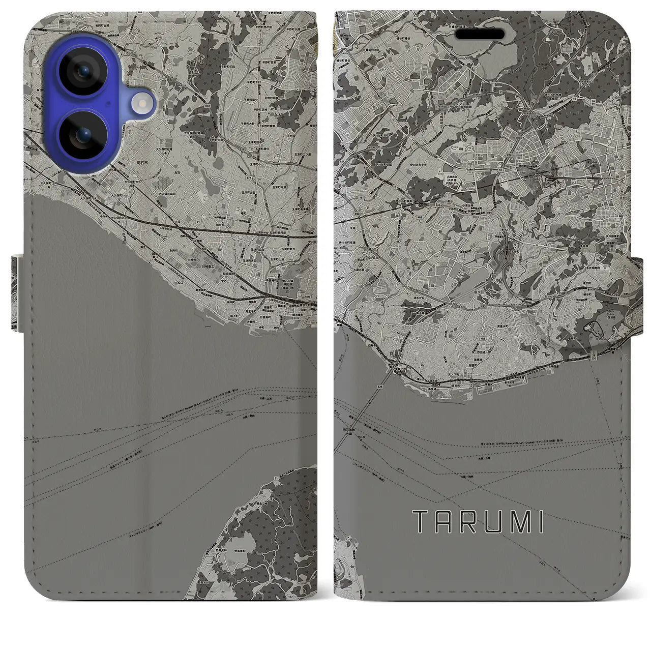 【垂水(兵庫県)】地図柄iPhoneケース(手帳タイプ)