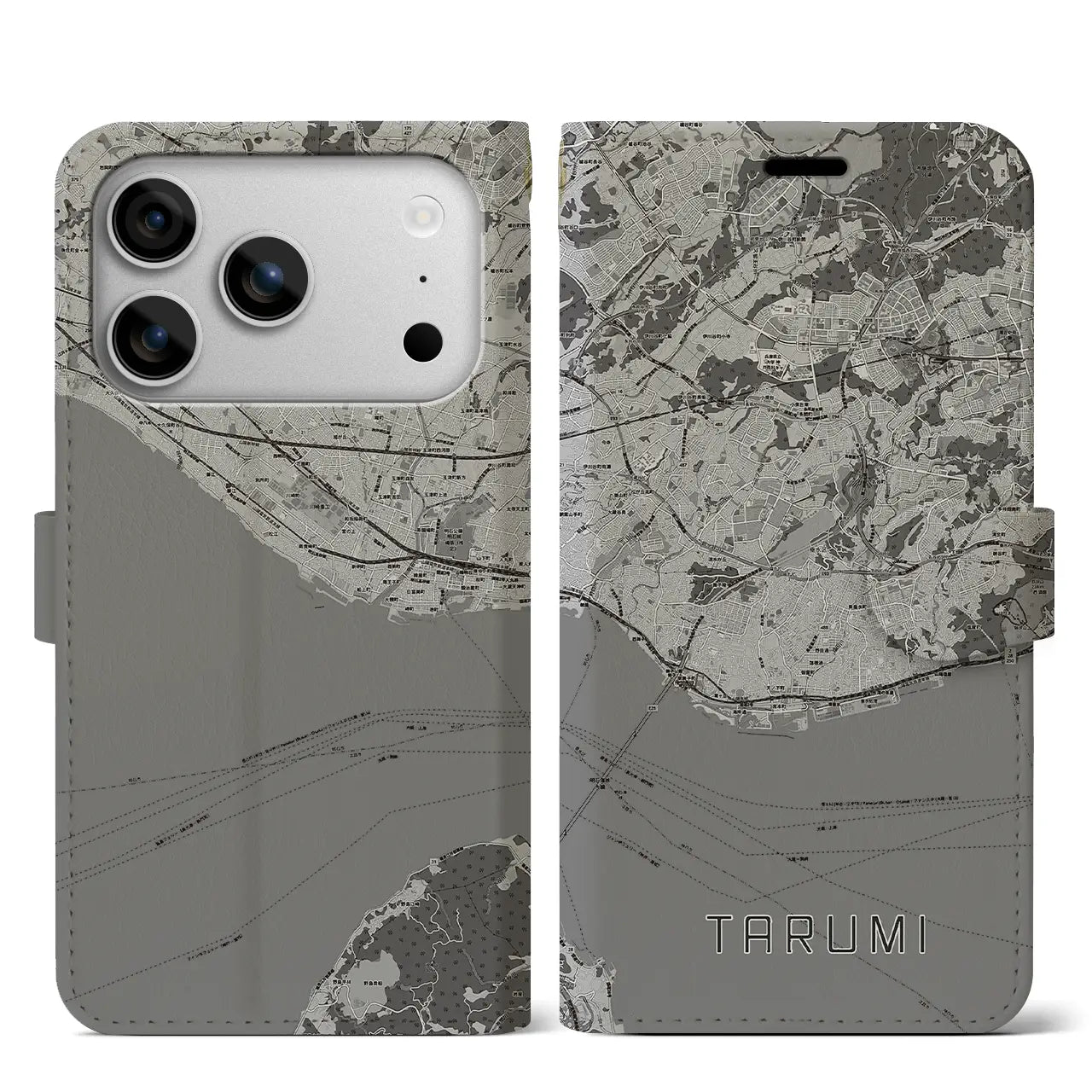 【垂水(兵庫県)】地図柄iPhoneケース(手帳タイプ)