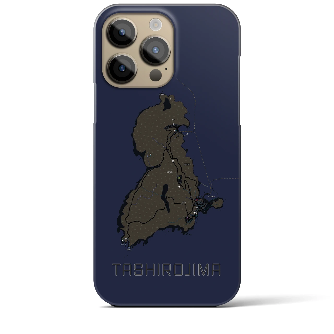 【田代島(宮城県)】地図柄iPhoneケース(バックカバータイプ)
