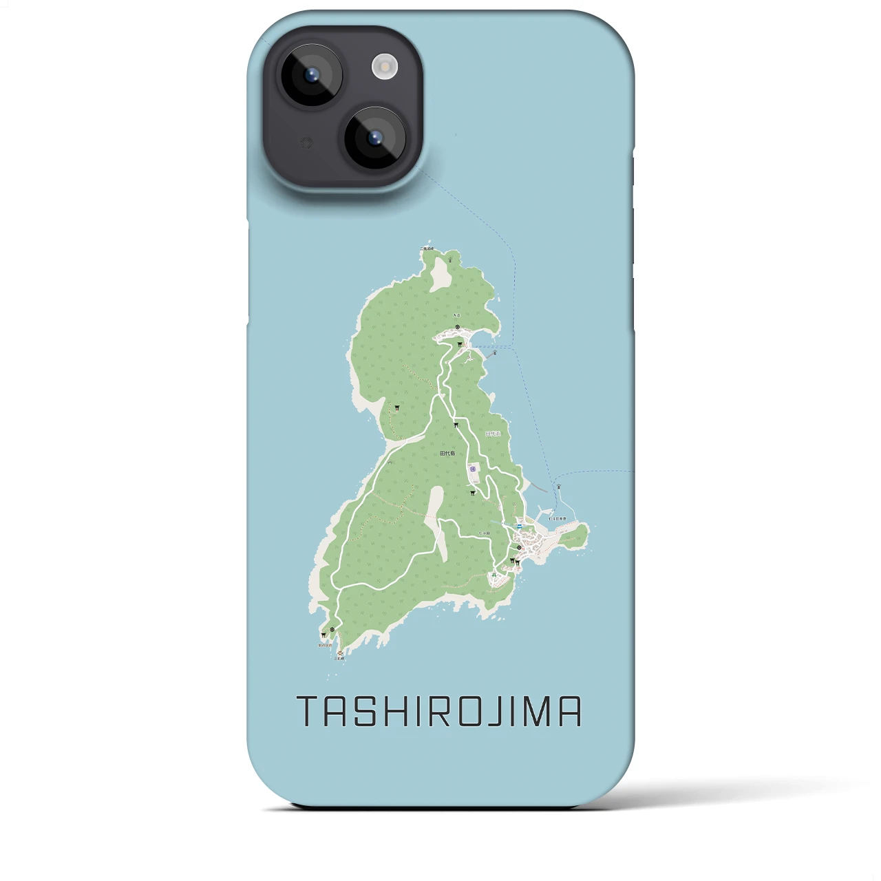 【田代島(宮城県)】地図柄iPhoneケース(バックカバータイプ)