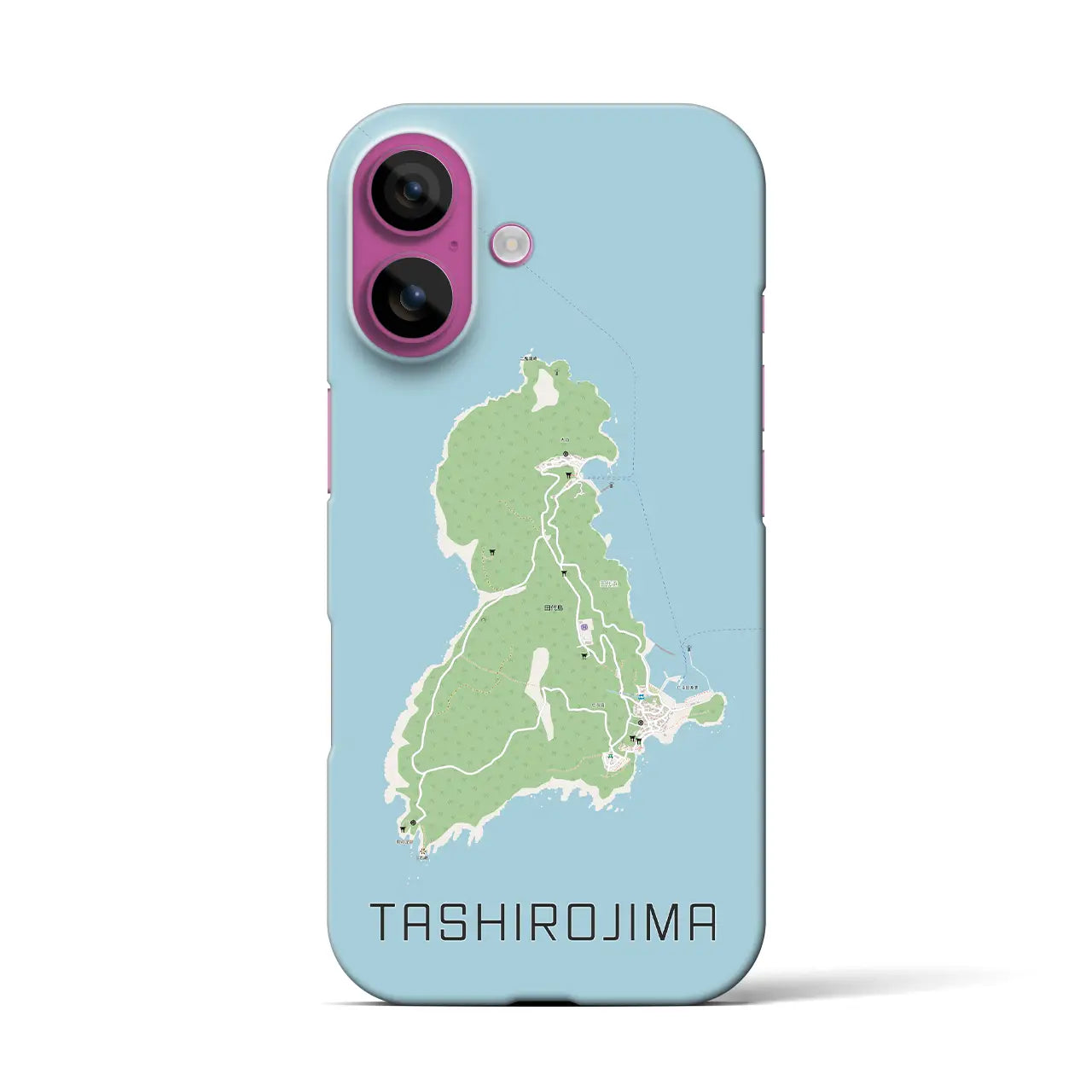 【田代島(宮城県)】地図柄iPhoneケース(バックカバータイプ)