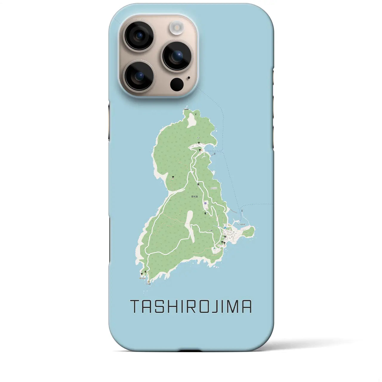 【田代島(宮城県)】地図柄iPhoneケース(バックカバータイプ)