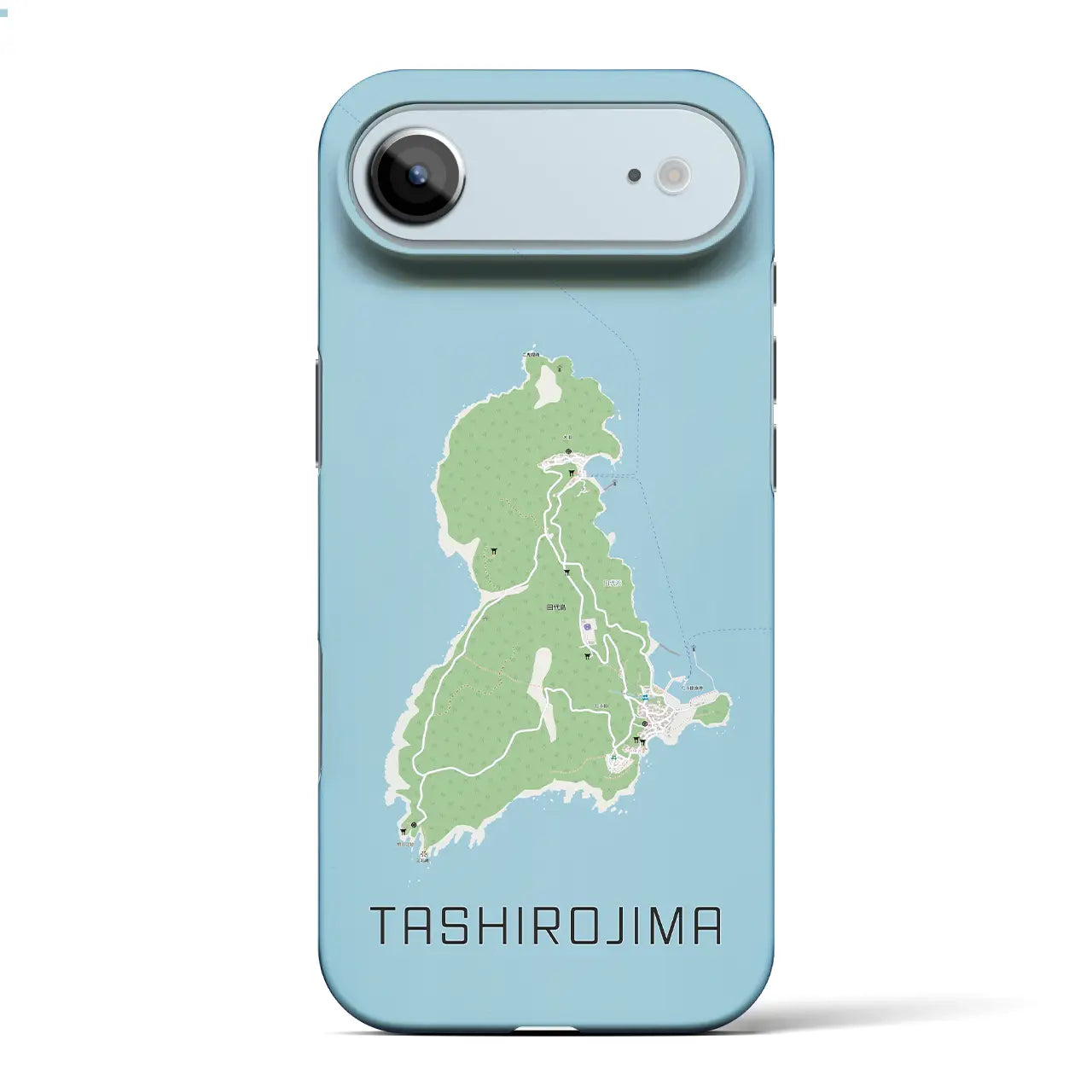 【田代島(宮城県)】地図柄iPhoneケース(バックカバータイプ)