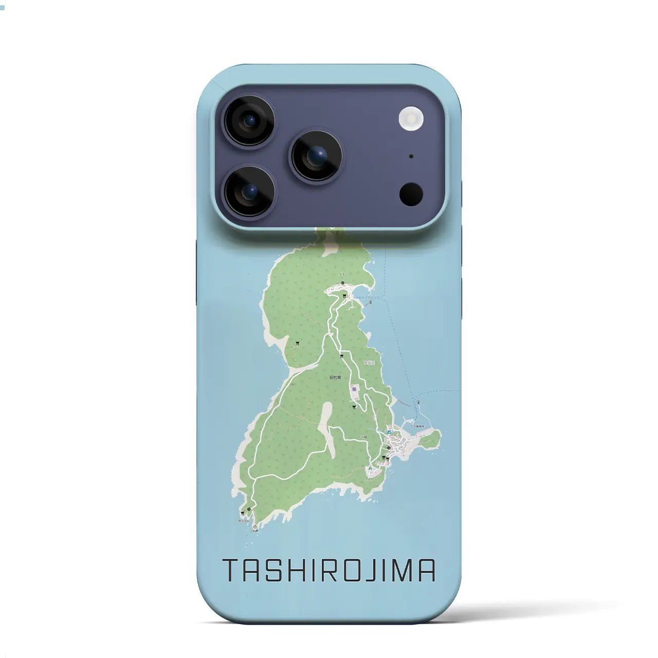 【田代島(宮城県)】地図柄iPhoneケース(バックカバータイプ)