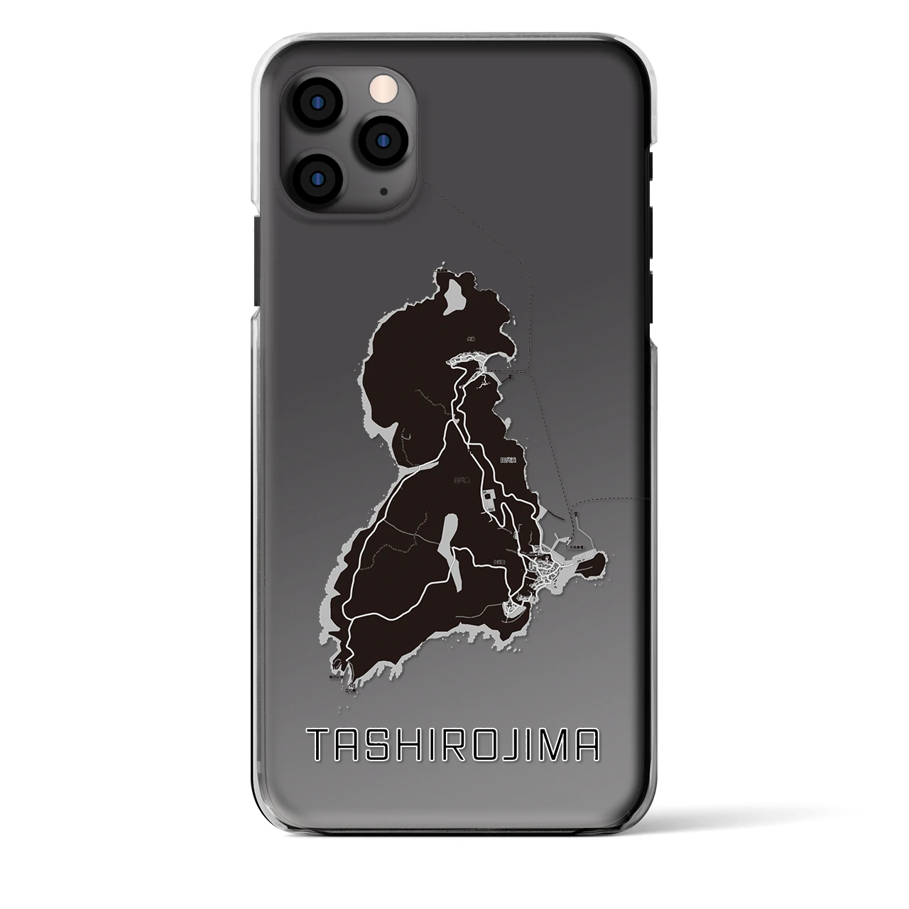 【田代島(宮城県)】地図柄iPhoneケース(クリアタイプ)