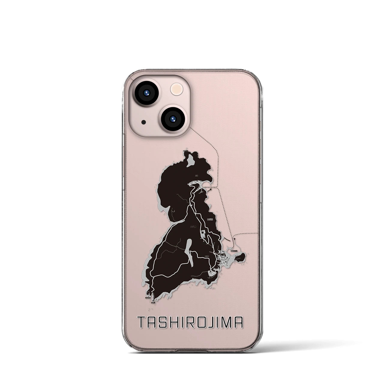 【田代島(宮城県)】地図柄iPhoneケース(クリアタイプ)