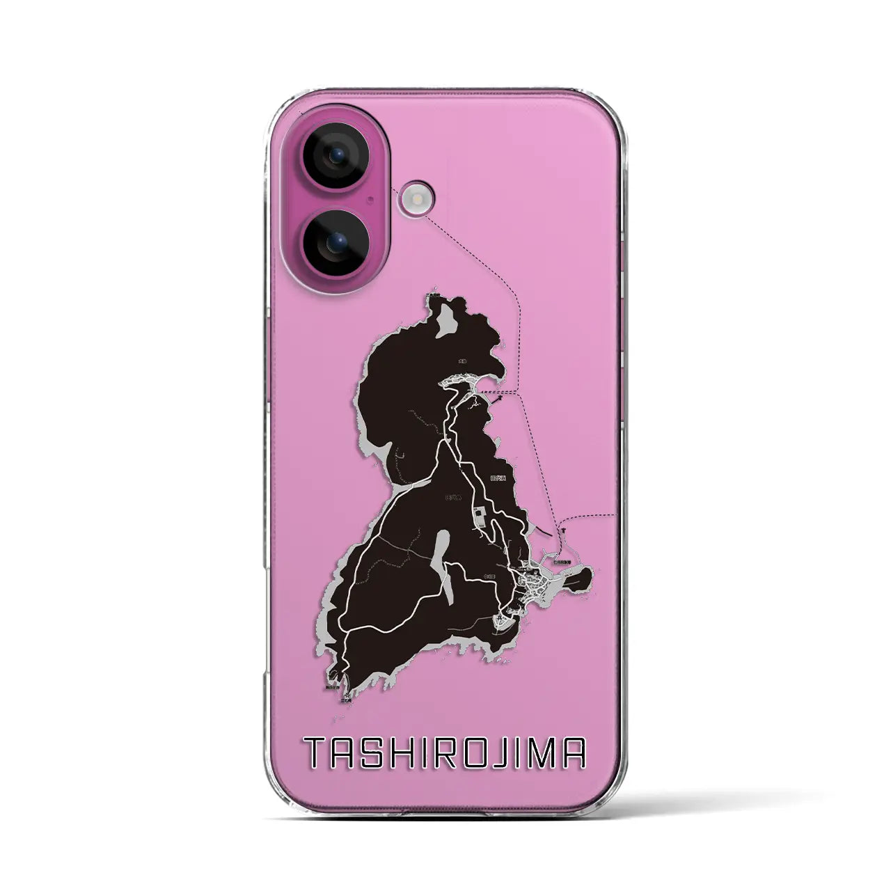 【田代島(宮城県)】地図柄iPhoneケース(クリアタイプ)